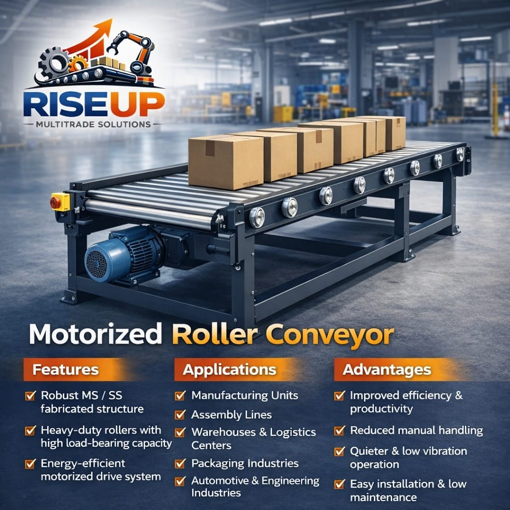 Motorized Roller Conveyor — alternate view